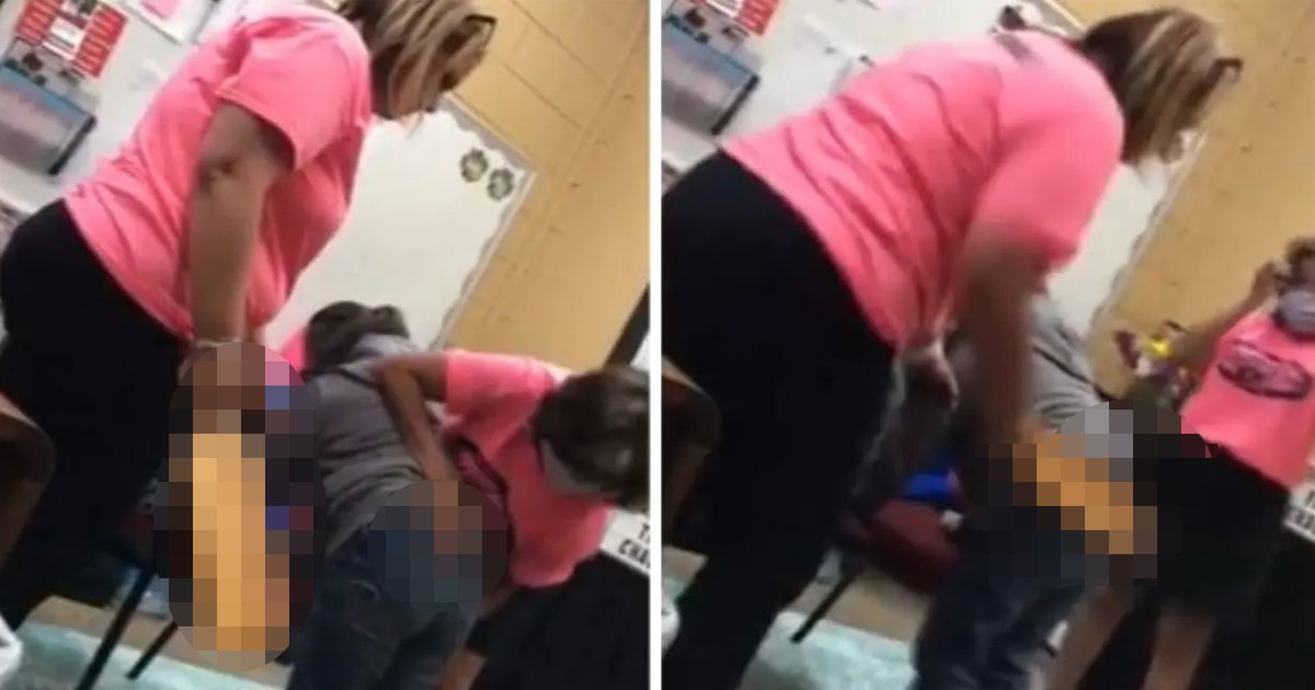 w1 5.jpg?resize=412,275 - Camera Catches 6-Year-Old Girl Being Brutally Whacked By Florida Principal Using Paddle