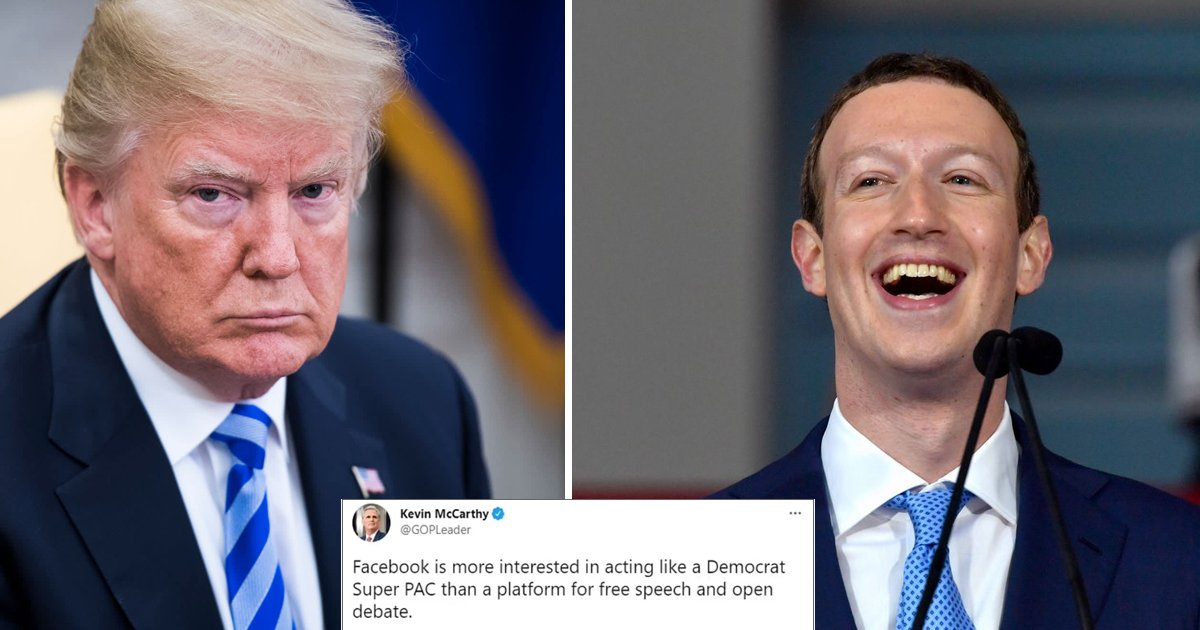 Trump SLAMS Zuckerberg's BAN On His Accounts As 'Total Disgrace ...