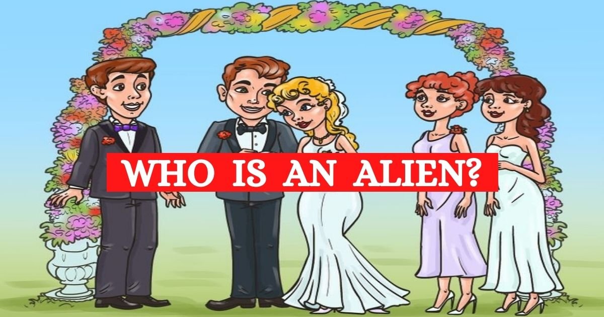 who is the alien.jpg?resize=1200,630 - Can You Find Out Who Is The Alien In This Wedding Picture? Take A Close Look To Solve The Mystery!