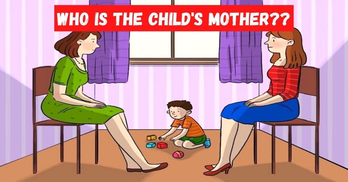 who is the childs mother.jpg?resize=412,232 - Can You Figure Out Who Is The REAL Mother Of The Child Playing With Toys
