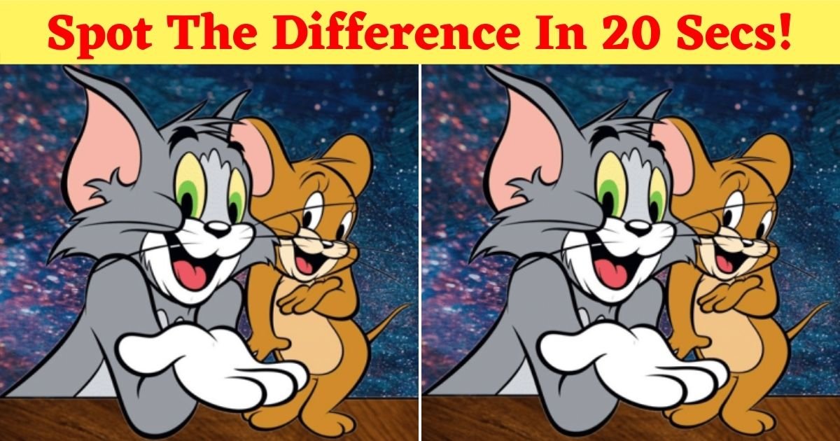 1 101.jpg?resize=1200,630 - Only 5% Of People Can Find The Difference In This Popular Tom And Jerry Graphic