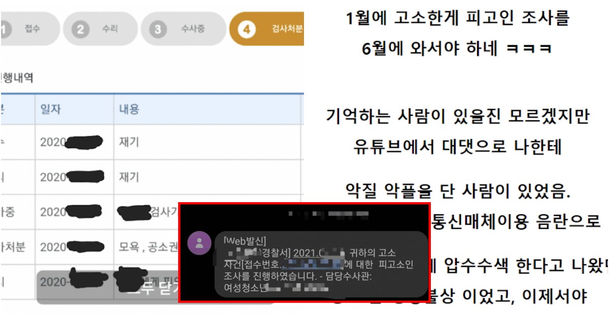 collage 452.png?resize=412,275 - 유튜브 댓글이 고소 안된다고 하길래 진짜 고소해보겠다며 올린 고소 후기글