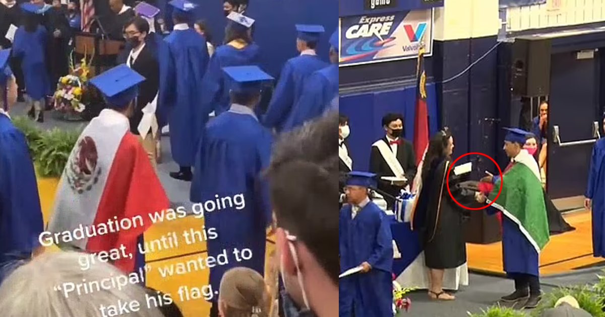 flag.png?resize=412,275 - North Carolina High School Graduate Is DENIED Of Their Diploma For Wearing A Mexican Flag Over His Gown