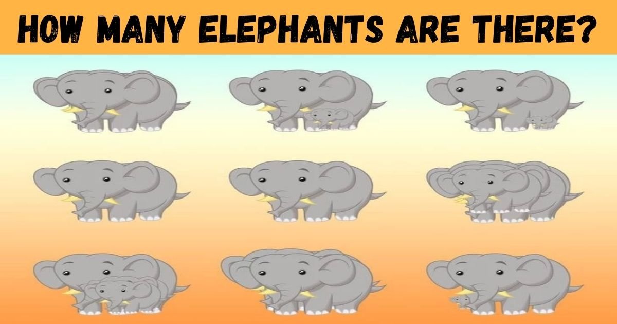 how many elephants are there.jpg?resize=412,275 - How Many Elephants Do You See? 9 In 10 People Can’t Find Them All!