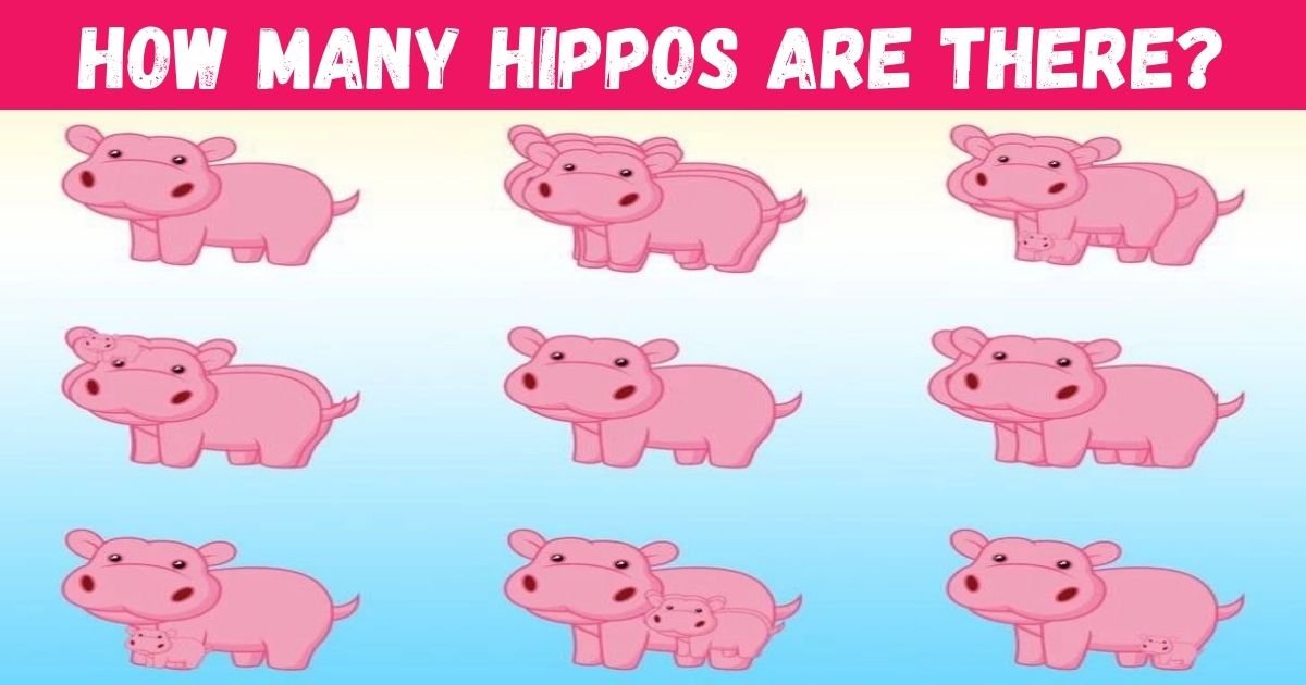 how many hippos are there 1.jpg?resize=1200,630 - How Many Hippos Are Hiding In This Picture? 99% Of People CAN'T Spot All Of Them!