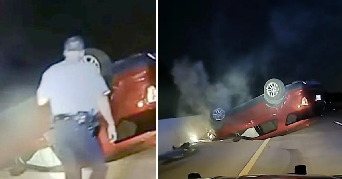 q1 11.jpg?resize=412,232 - Tragic New Patrol Footage Shows Cops FLIPPING Pregnant Woman's Car In Arkansas