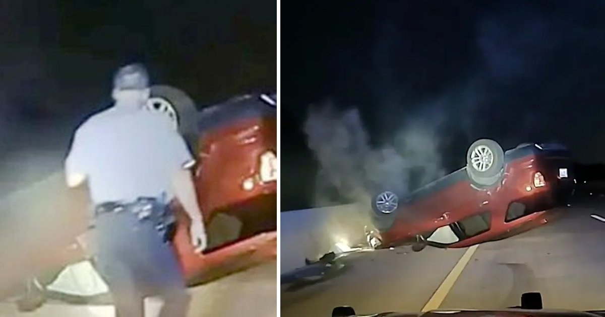 q1 11.jpg?resize=412,275 - Tragic New Patrol Footage Shows Cops FLIPPING Pregnant Woman's Car In Arkansas