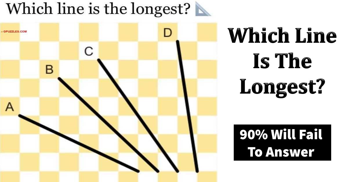 q2 6.jpg?resize=1200,630 - Can You Correctly Find Out Which Line Is The Longest Amongst The Rest?