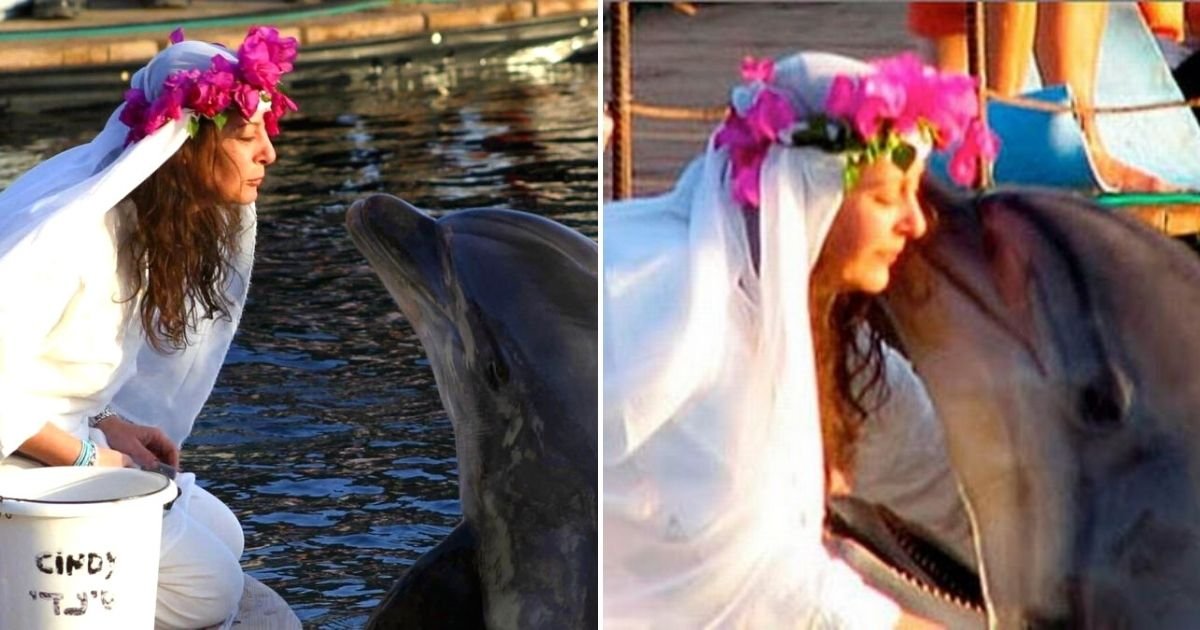 sharon3.jpg?resize=1200,630 - Woman Who Married A Dolphin Is Now Mourning The Death Of Her Husband