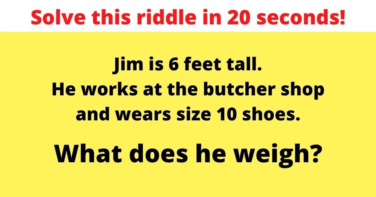 solve this riddle in 20 seconds.jpg?resize=1200,630 - How Fast Can You Solve This Riddle? 90% Of Viewers Struggled To Answer!