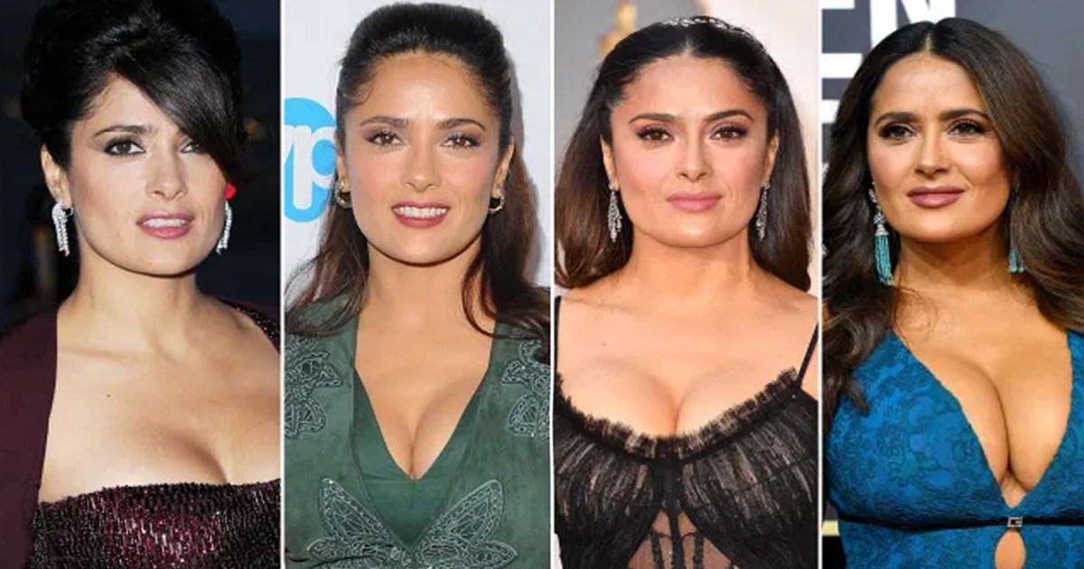 t3 44.jpg?resize=1200,630 - Actress Salma Hayek Reveals Her B*obs 'Keep Growing A Lot' But They're 100% Natural