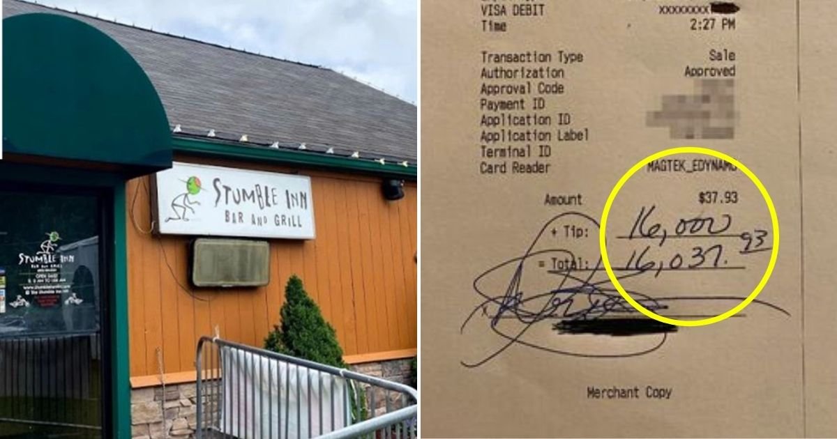 tip4.jpg?resize=1200,630 - Restaurant Received Bad Reviews After Waitress' $16,000 Tip Was Split Between All Staff