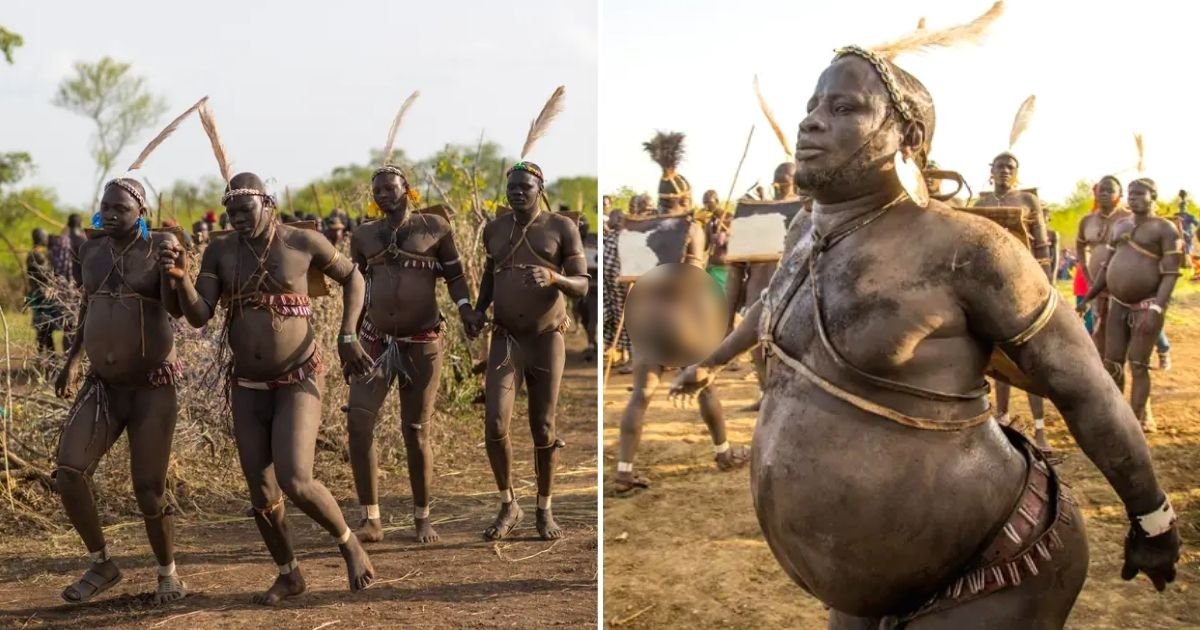 tribe6.jpg?resize=412,232 - Remote Tribe Competes For The Title Of Being 'The Fattest Man' In The Village