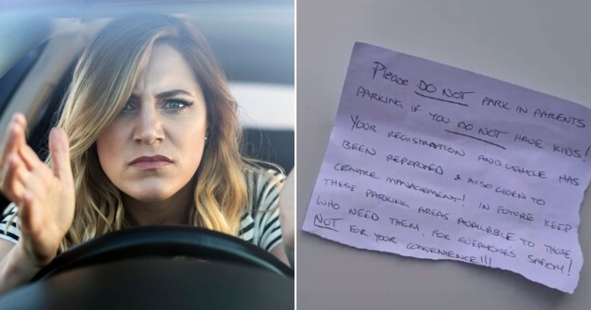 untitled design 25 2.jpg?resize=412,232 - Mother In Tears Over Aggressive Note She Found On Her Car After Parking Outside A Supermarket
