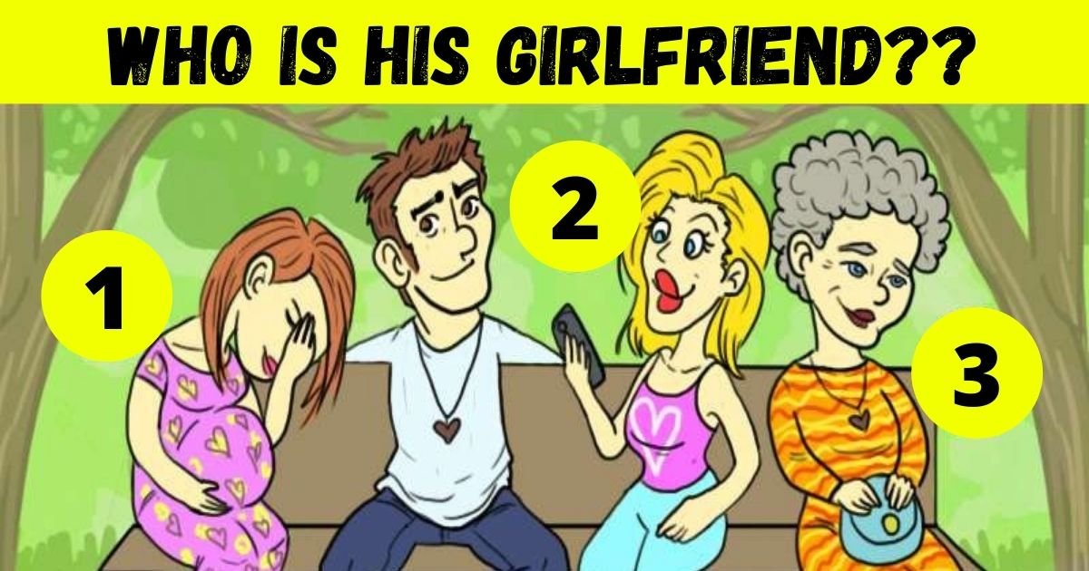 who is his girlfriend.jpg?resize=1200,630 - How Fast Can You Find Out Who Is The Man's Girlfriend? 90% Of People Can’t See The Hidden Clue!