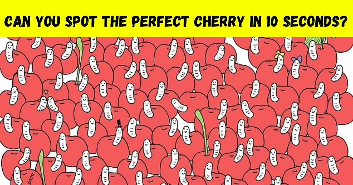 cherry.jpg?resize=1200,630 - 90% Of Viewers Couldn't Spot The Cherry That Hasn't Been Eaten By Worm! But Can You Find It?