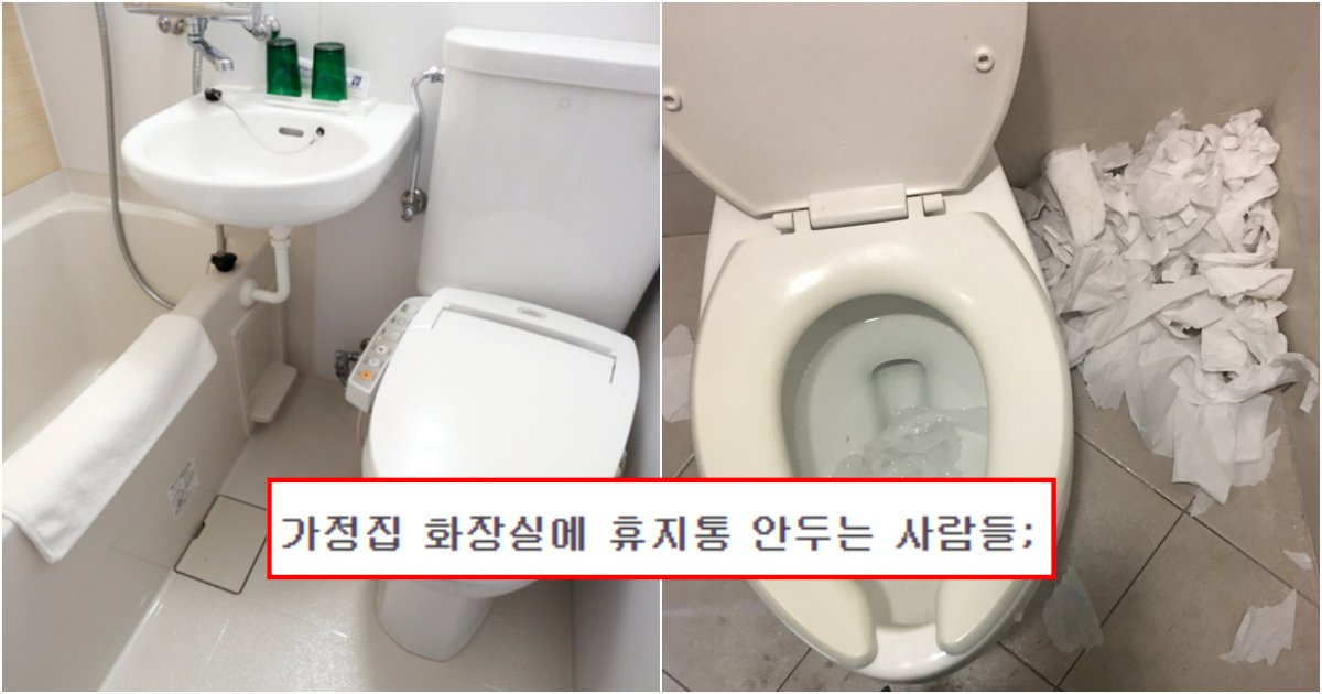 collage 121.png?resize=412,275 - 가정집 화장실에 휴지통 안두는 사람들은 도대체 살면서 뭘 배운 인간들인가요?