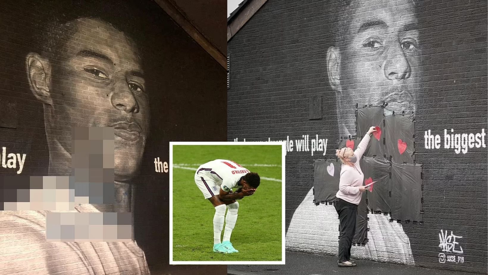 cover 13.jpg?resize=1200,630 - Supporters Cover Marcus Rashford Mural With Hearts & Sincere Messages After It Was Defaced With Graffiti