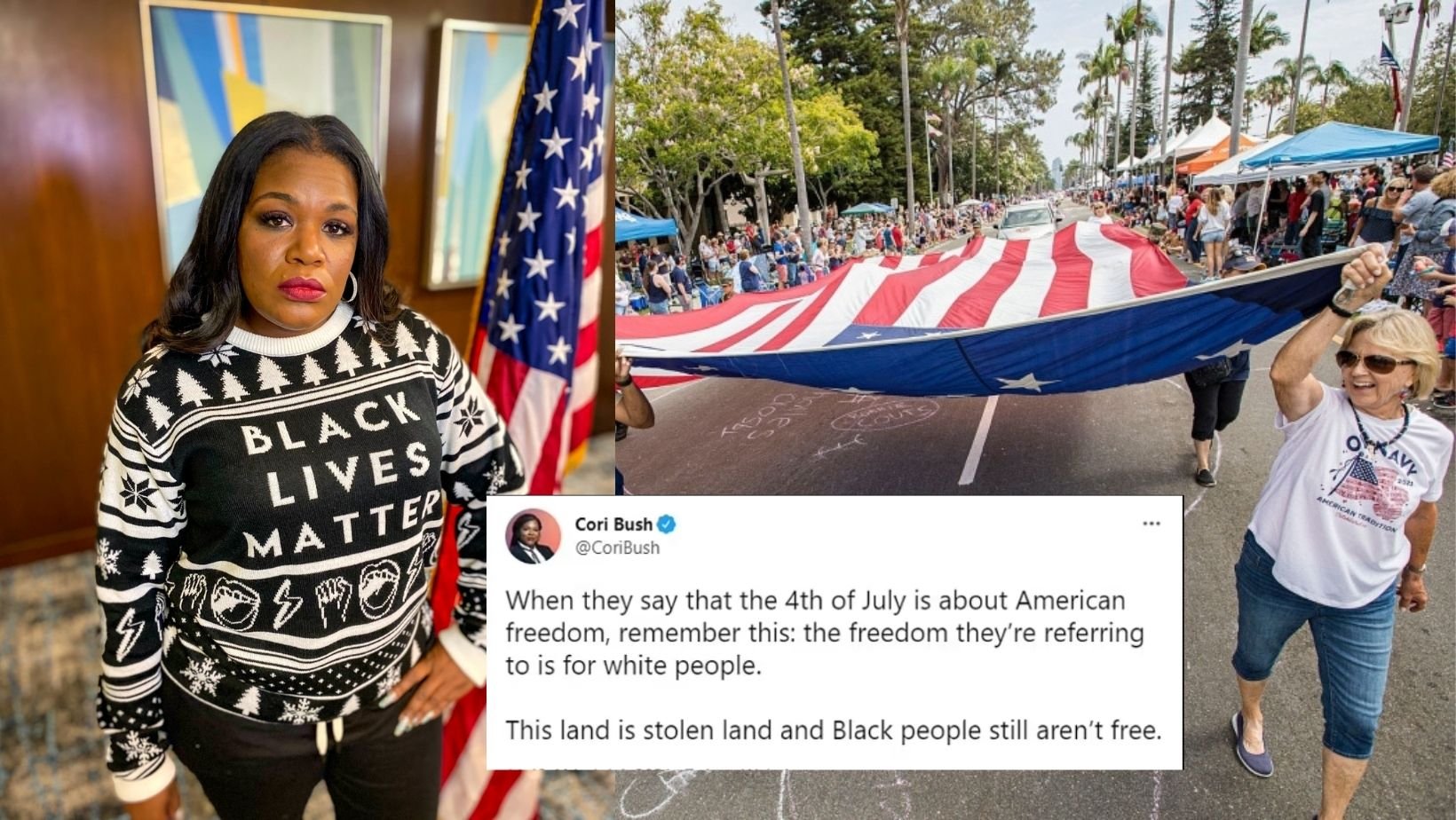 cover 3.jpg?resize=412,232 - Congresswoman Cori Bush Sparks Outrage After Tweeting That 4th Of July Was Only A Holiday For Caucasians