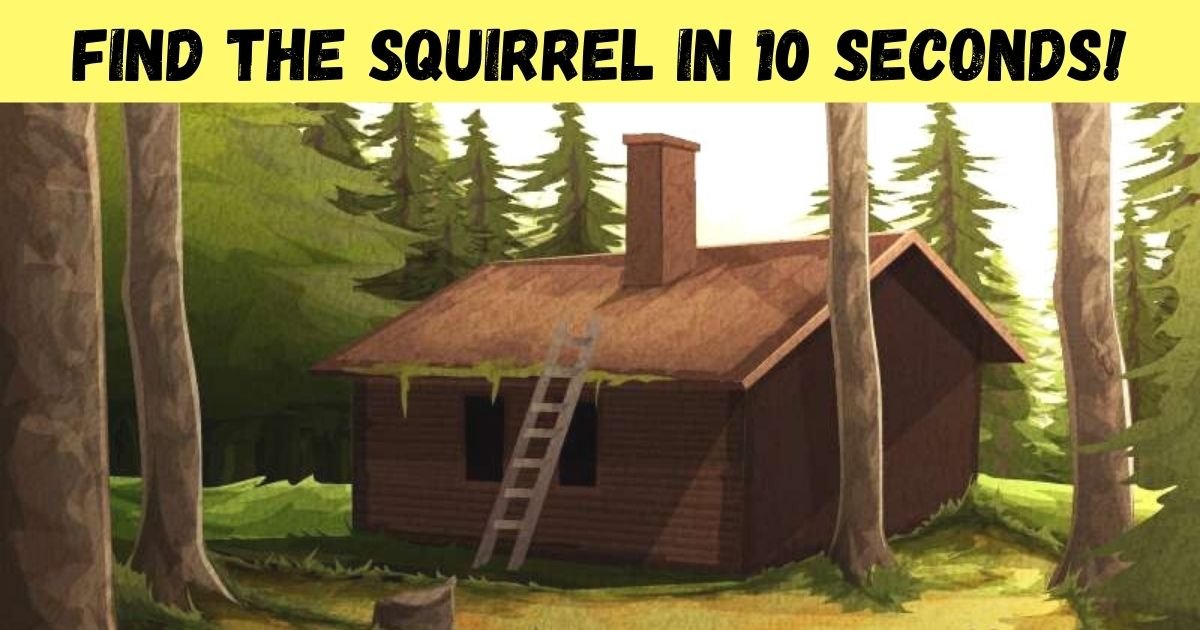 find the squirrel in 10 seconds.jpg?resize=412,275 - 90% Of Viewers Couldn’t Spot The Squirrel In This Vintage Graphic! How About You?