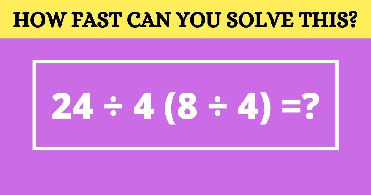 This Math Problem Divided The Internet But Can You Solve It Small Joys