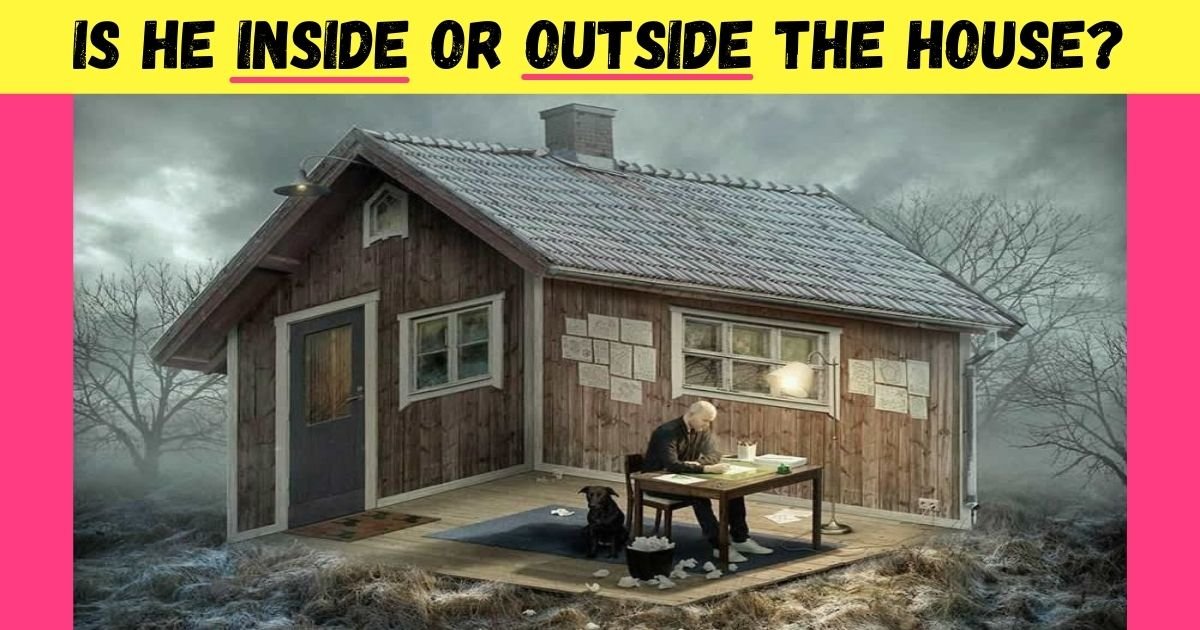 is he inside or outside the house.jpg?resize=412,275 - Is He Inside Or Outside: How Fast Can You Figure Out This Viral Optical Illusion?