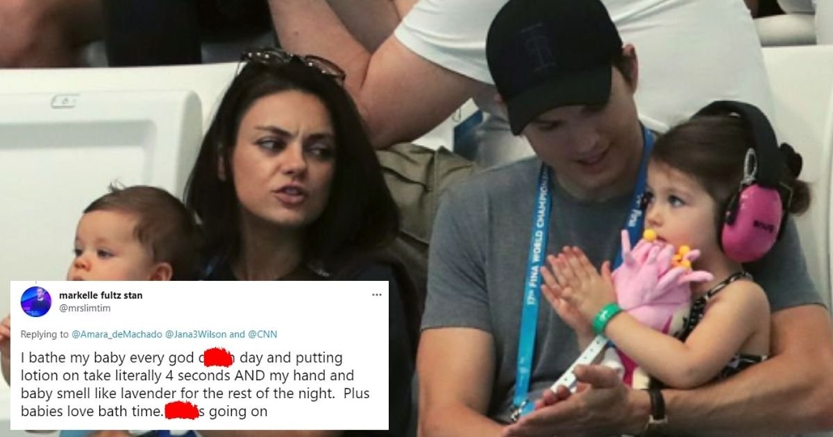 mila6.jpg?resize=412,275 - Ashton Kutcher And Mila Kunis Spark Debate When They Revealed They Only Bathe Their Children When They Can 'See Dirt'