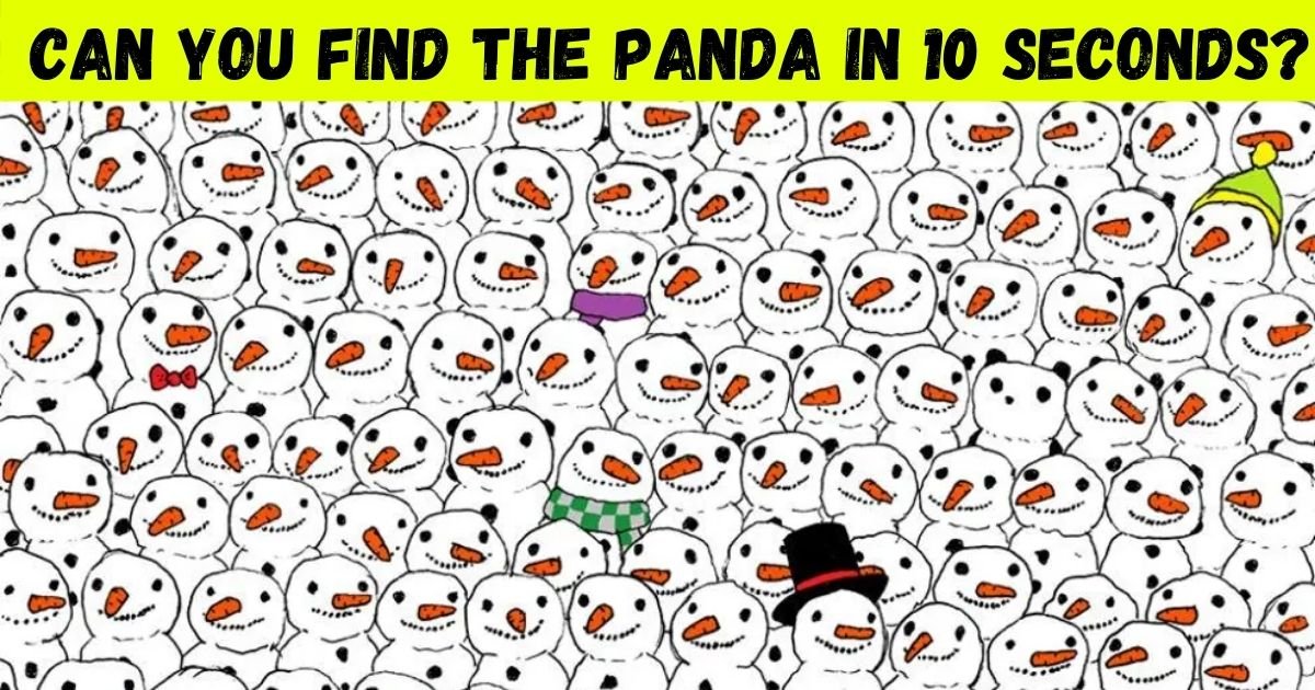 panda.jpg?resize=412,275 - 90% Of People Couldn't Spot The Hidden Panda Among Snowmen! But Can You Find It?