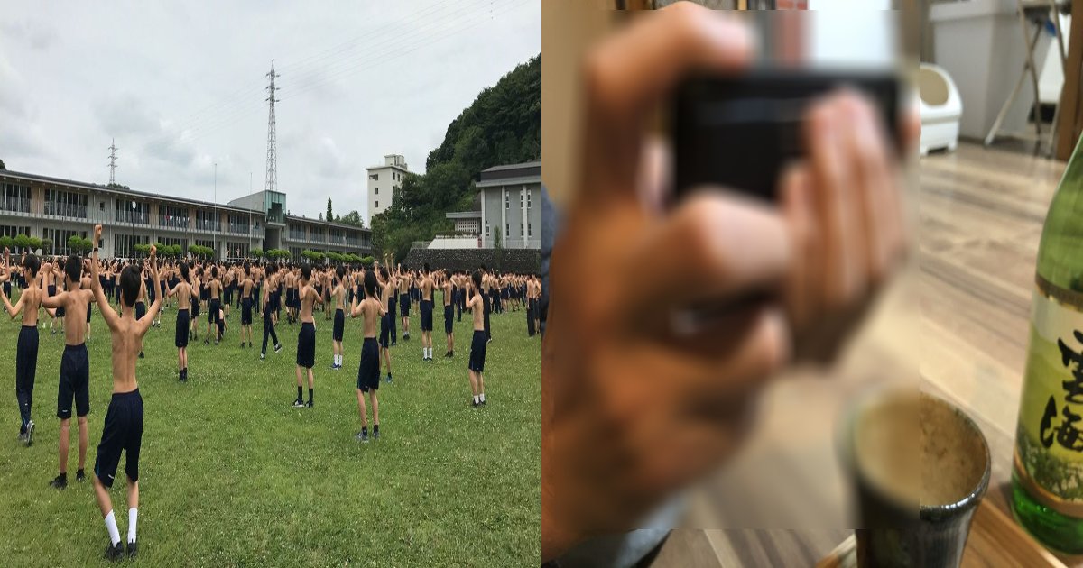 pic 1.png?resize=412,232 - [映像あり]運動部の男子学生たちが上着を脱いで訓練する姿を撮影し、問題になっている女子学生たち‼