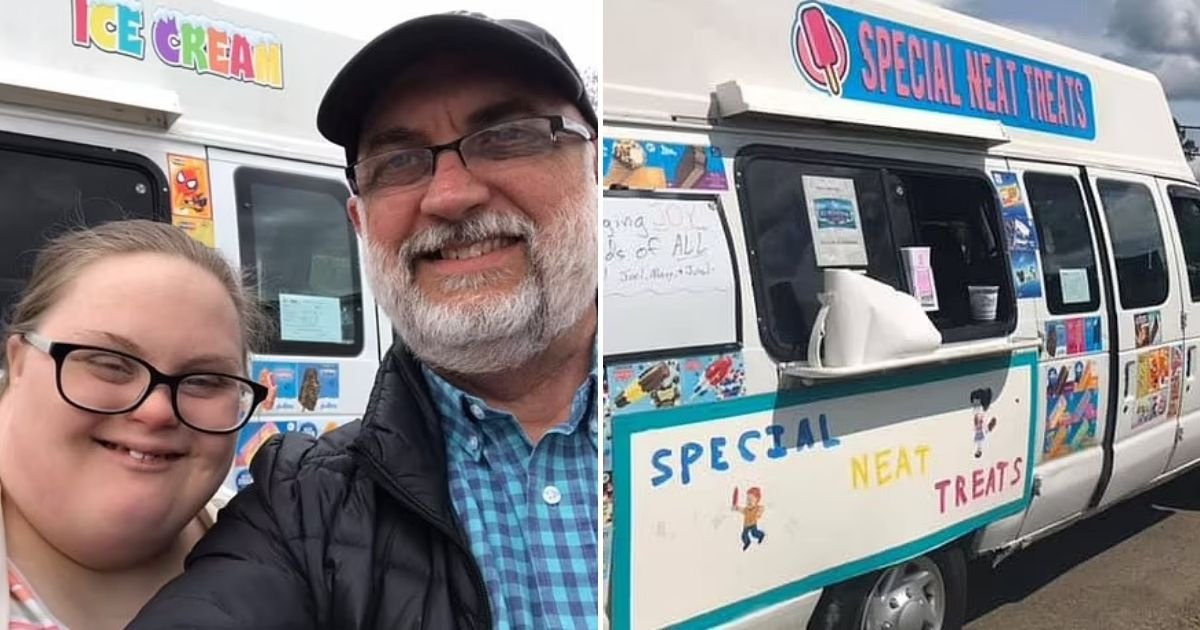 pop5.jpg?resize=1200,630 - Loving Father Buys An Ice Cream Truck For His Two Children With Down Syndrome So They Can Sell Their Sweet Treats