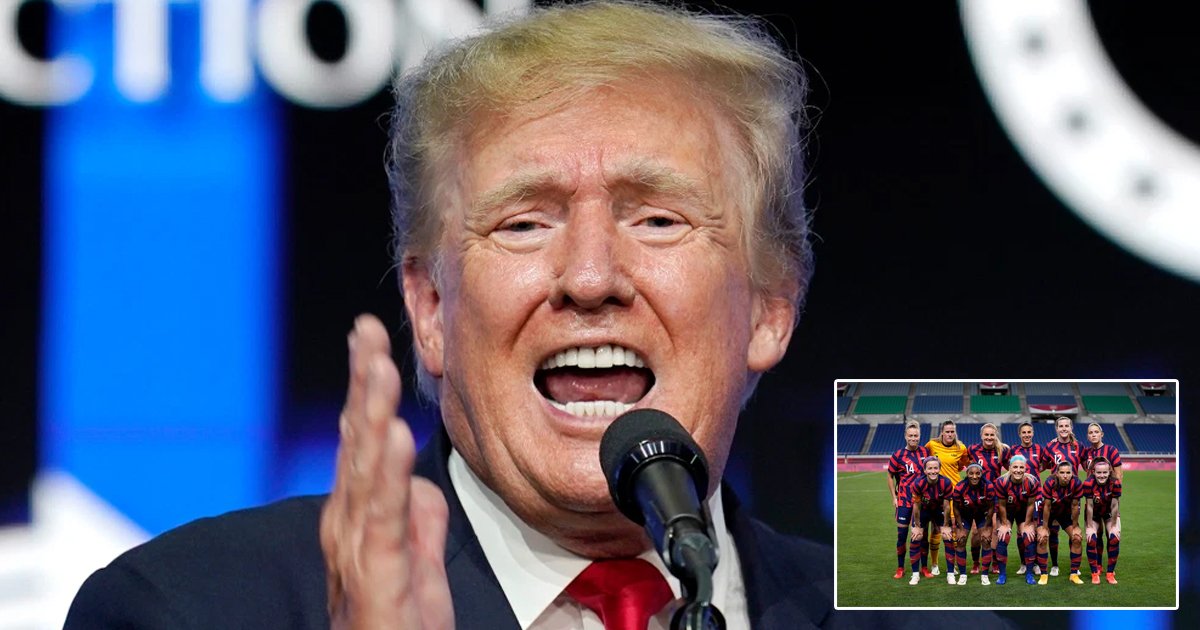 q1 48.jpg?resize=1200,630 - "It's Demented Woke Politics At Its Best"- Trump Slams US Women's Soccer Team Over Olympic Loss