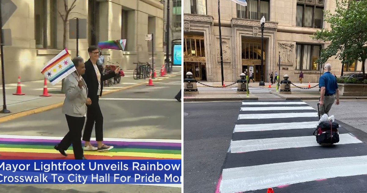 q3 32.jpg?resize=1200,630 - Chicago SLAMMED for Removing Rainbow Painted Crossings As Pride Month Ends