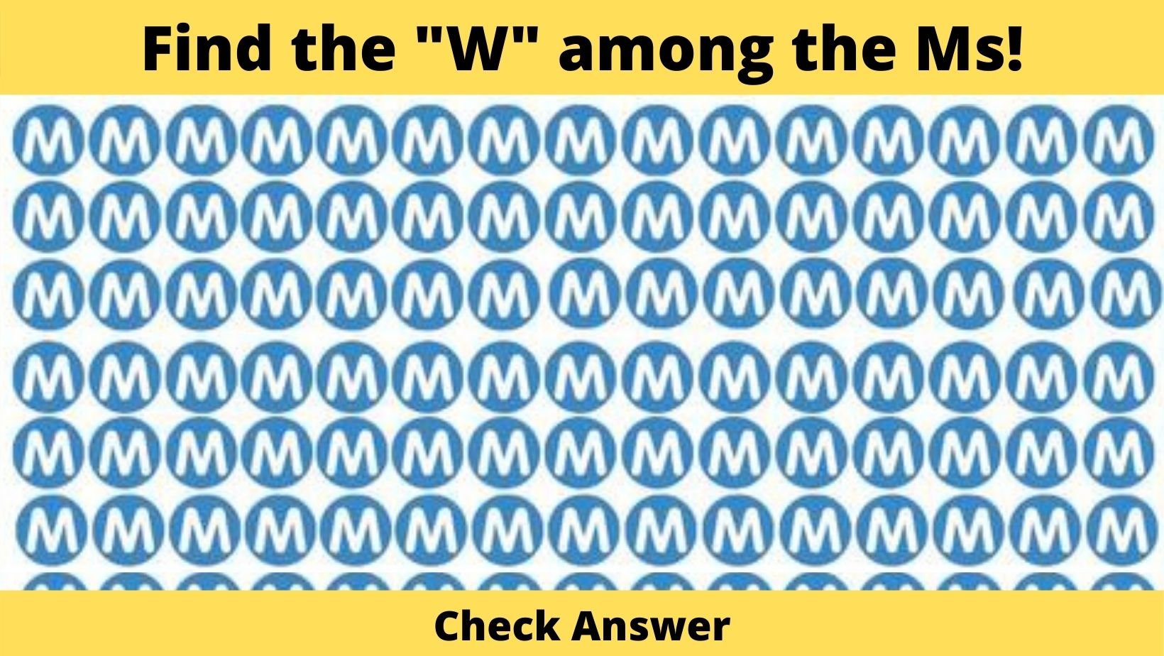 small joys thumbnail 2 5.jpg?resize=1200,630 - Only 7% Of The Population Can Find The "W" Among The Ms In Thirty Seconds, Are You One Of Them?
