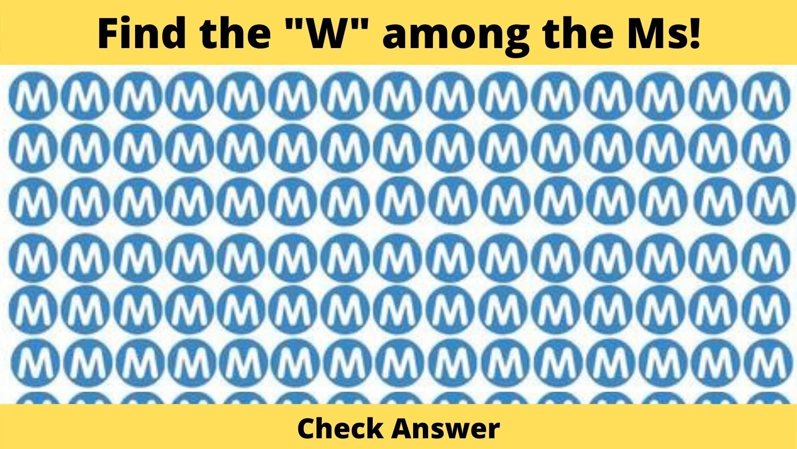 small joys thumbnail 2 5.jpg?resize=412,232 - Only 7% Of The Population Can Find The "W" Among The Ms In Thirty Seconds, Are You One Of Them?