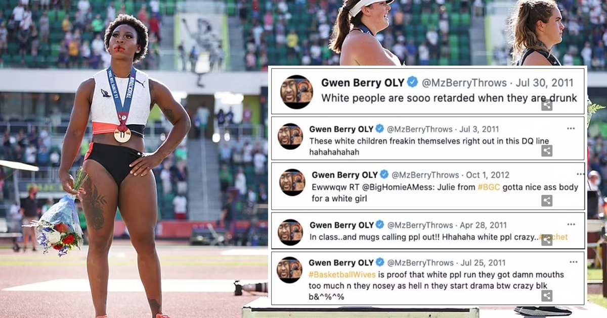 t1 54.jpg?resize=412,275 - Flag Snubbing Olympian Defends Her History Of Racially-Charged Offensive Tweets