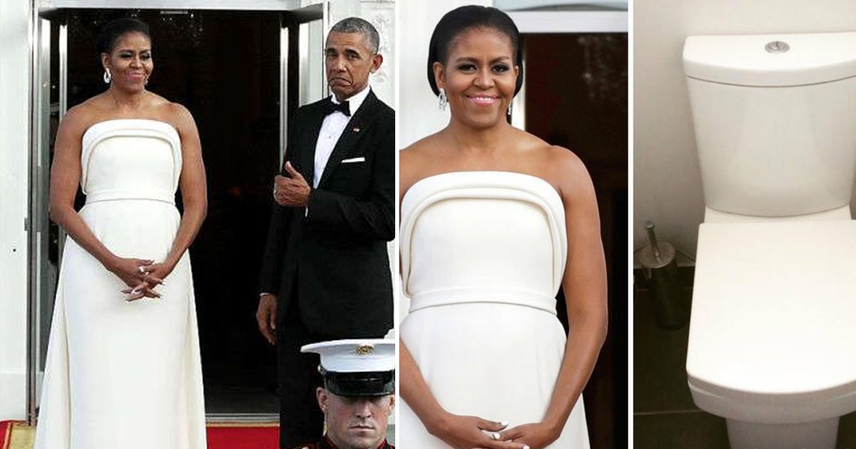 t1 59.jpg?resize=412,275 - "She Looks Like A Toilet Seat"- Michelle Obama BLASTED For Making Fashion Disaster