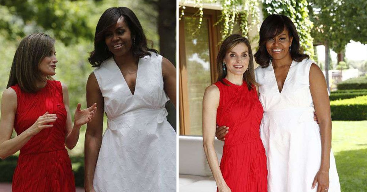 t4 64.jpg?resize=412,275 - Michelle Obama Gives Fashion Critics Heartburn Over Her White Dress In Spain