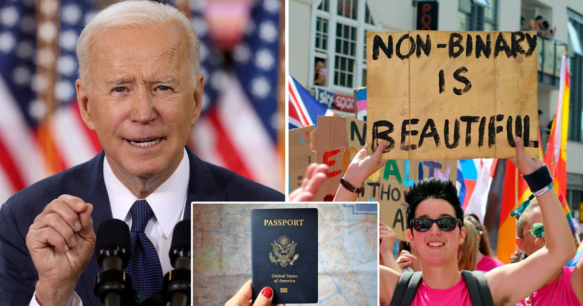 t5 56.jpg?resize=412,275 - Biden Administration Allows US Passports To Include 'Non-Binary' As A Third Gender