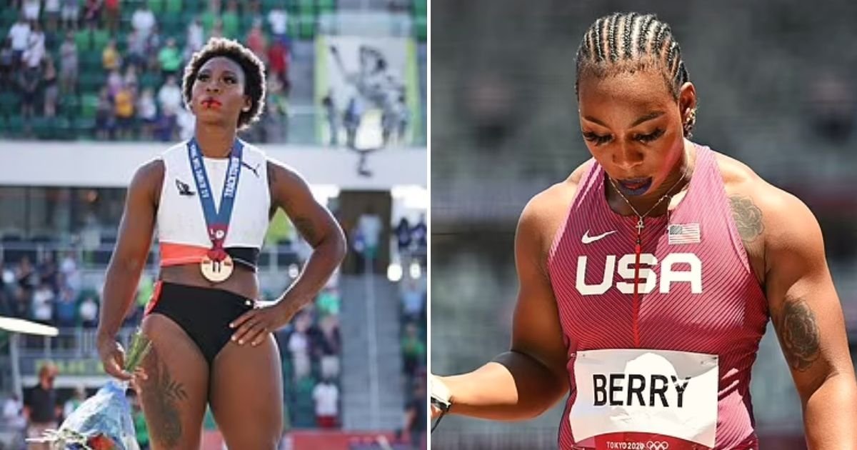 berry5.jpg?resize=412,275 - US Hammer Thrower Who Turned Back On American Flag Says She Has 'Earned The Right To Wear The Uniform'