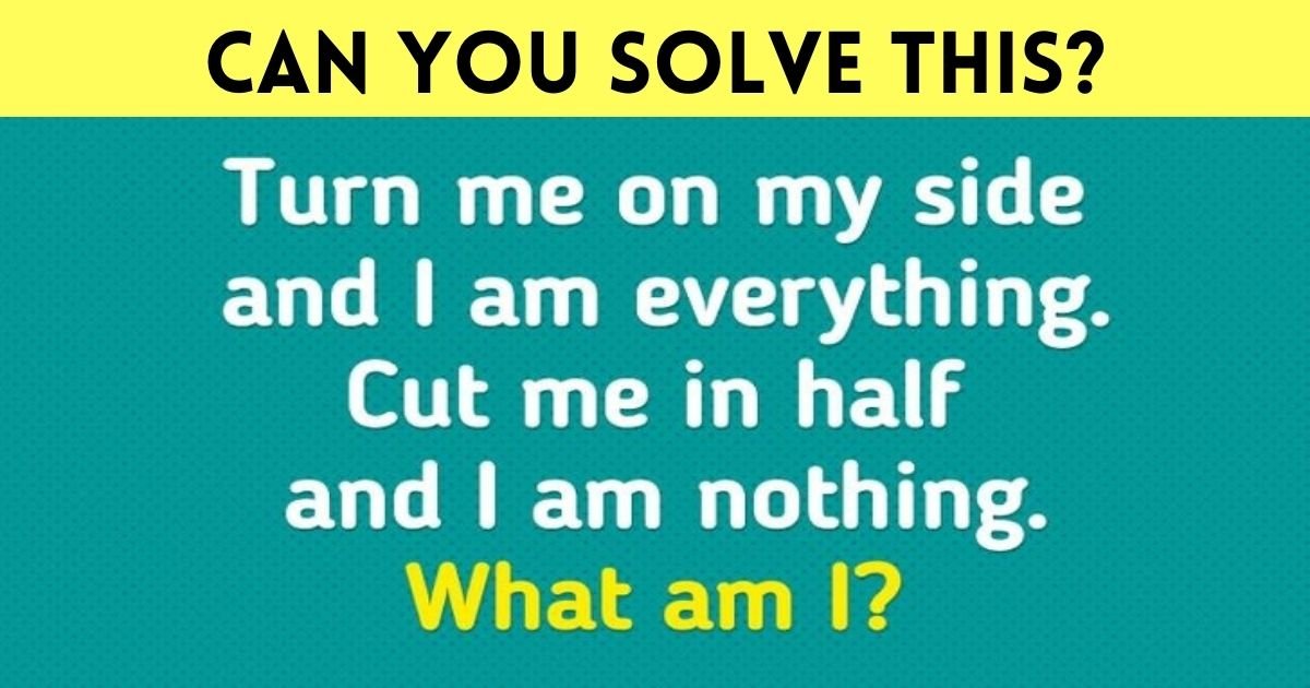 can you solve this.jpg?resize=1200,630 - How Fast Can You Answer This Riddle For Geniuses? 95% Failed The Test!