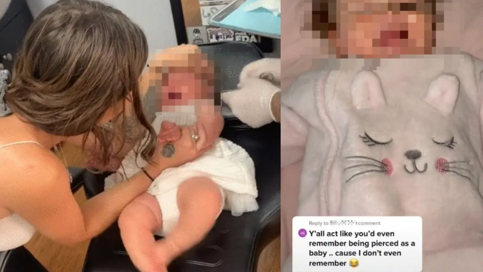cover 6.jpg?resize=1200,630 - Mom Ignited Online Debate After Posting TikTok Video Of Her Baby's Ears Being Pierced At A Tattoo Shop