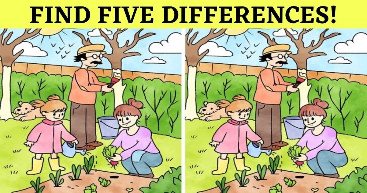 find five differences.jpg?resize=1200,630 - How Quickly Can You Spot All Five Differences In This Picture?