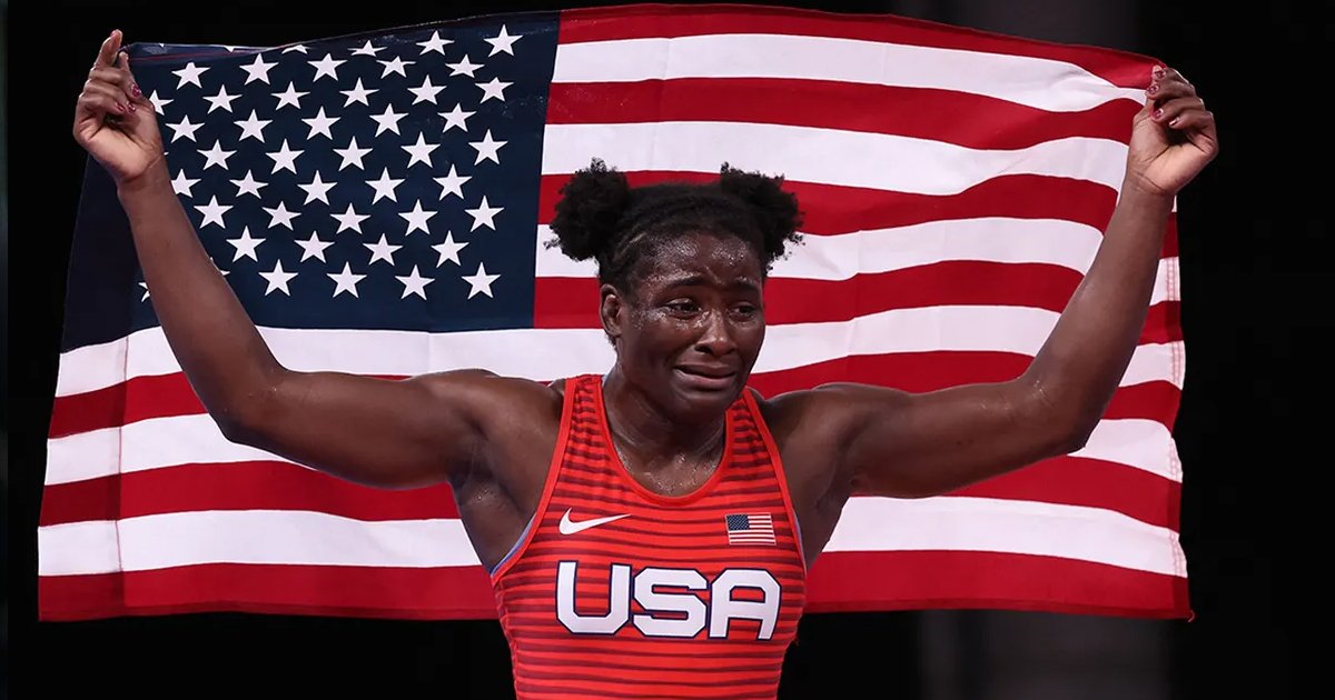 q1 56.jpg?resize=412,232 - "I Love Representing The US"- Olympian Wrestler Tamyra Mensah-Stock Wins Gold