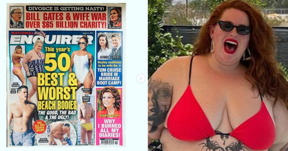 t3 76.jpg?resize=412,275 - "I'm Hot AF!"- Plus Size Model Tess Holliday BLASTS Critics For 'Worst Beach Body' Award