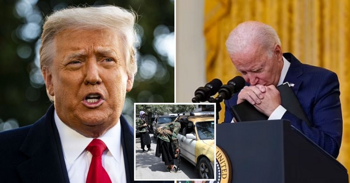 trump2.jpg?resize=412,275 - Trump Slams Biden For Handing Over A 'Kill List' Of Approved Evacuees To The Taliban Amid Fears They Will Be Murdered By Extremists