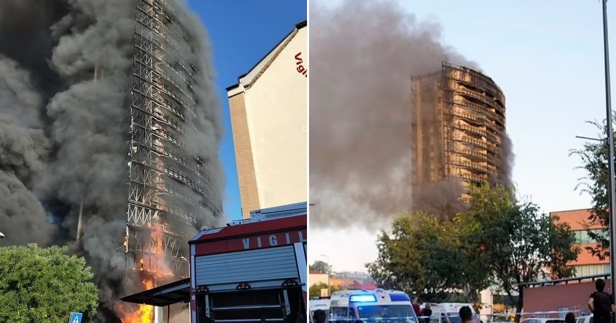 untitled design 44.jpg?resize=1200,630 - Panic As 20-Story Apartment Building Catches Fire And ‘Melts Like Butter’ In Just 30 Minutes