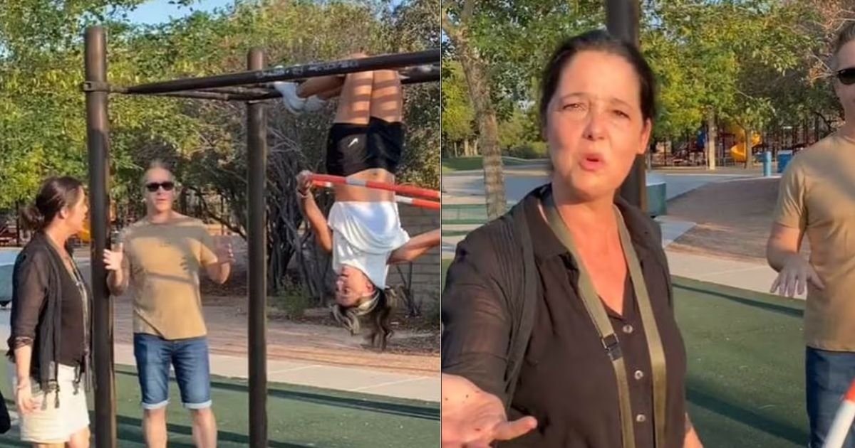 1 50.jpg?resize=1200,630 - Outraged Mother Lambasted Hula Hoop Champion In A Park For Being Half-Naked Because Her Sports Bra And Stomach Were Showing