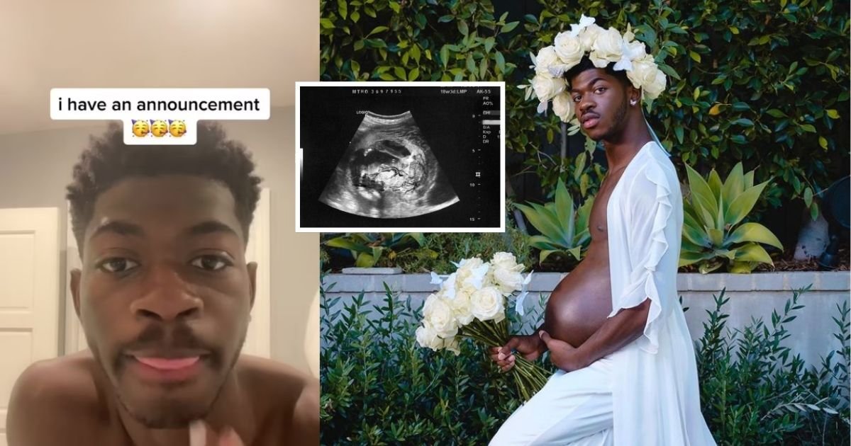 2 10.jpg?resize=1200,630 - Lil Nas X Cradles His Baby Bump And Announces He's "Pregnant" With Montero, His Debut Studio Album