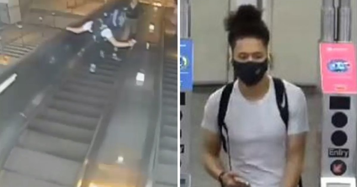 5 46.jpg?resize=1200,630 - Heartless Man Who Viciously KICKED Woman Down Subway Station Escalator In Brooklyn Arrested