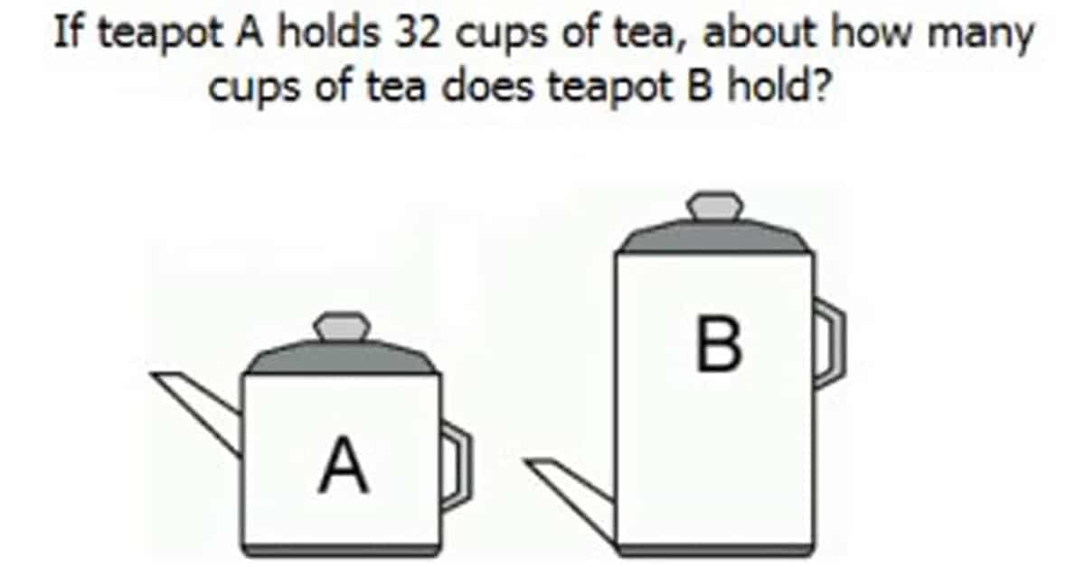 Only 5% Can Solve This Teapot Capacity Visual Puzzle. Are You One Of Them?  - holidravel.com